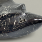 Skulptur Ente – Schwarz-Weiss Dekor