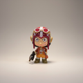One Piece Gott Lysop Mini Figur – Der König der Scharfschützen als Mini Funko Pop
