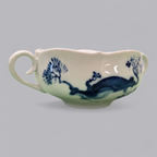 Meissen Porzellan Suppentasse Blaue Orchidee – Handbemalte Eleganz