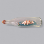 Klassisches Buddelschiff – Dreimaster in Glasflasche