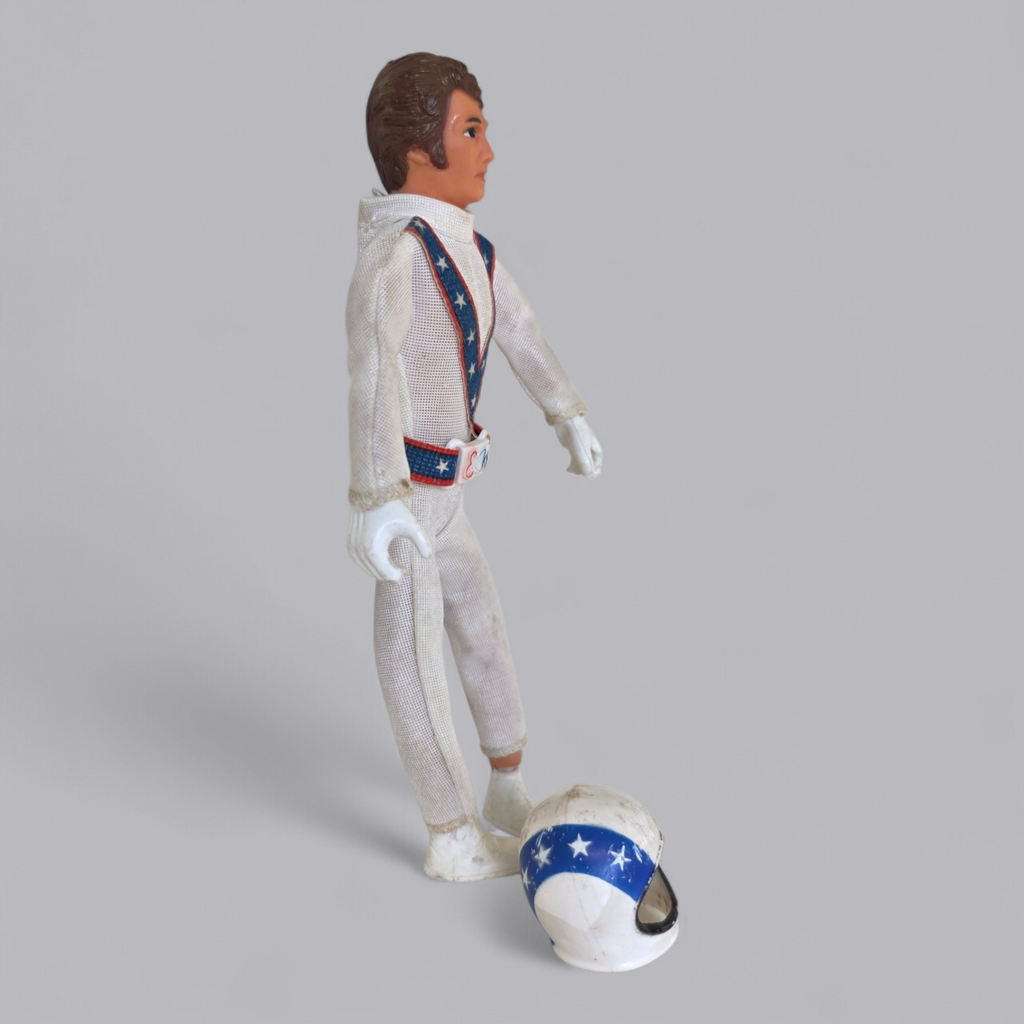 Evel Knievel Vintage Actionfigur 70er – Kult-Stuntman mit Helm
