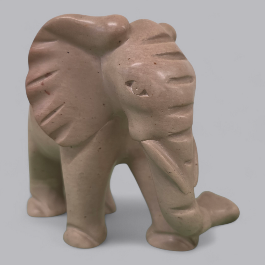 Handgefertigte Elefanten-Skulptur aus Naturstein