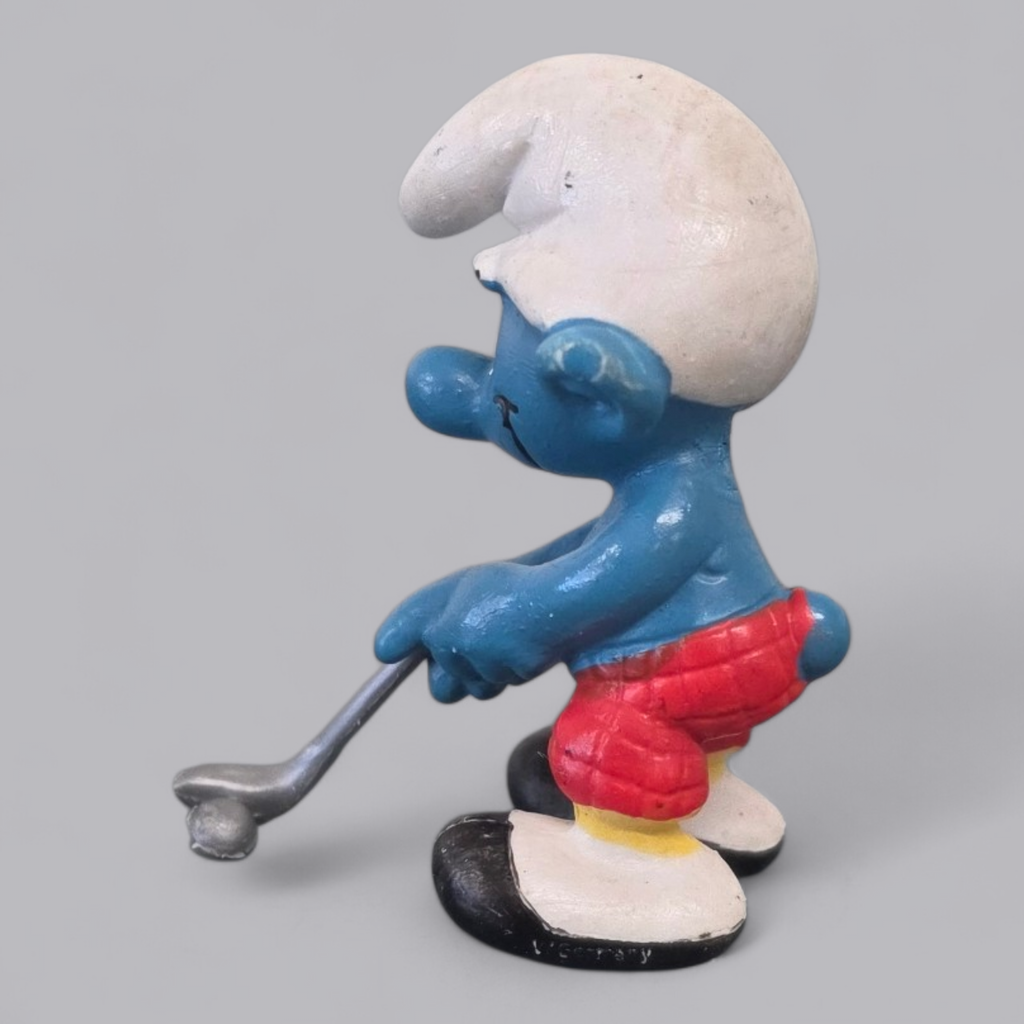 Schleich Schlumpf "Golfer" – Klassische Sammlerfigur