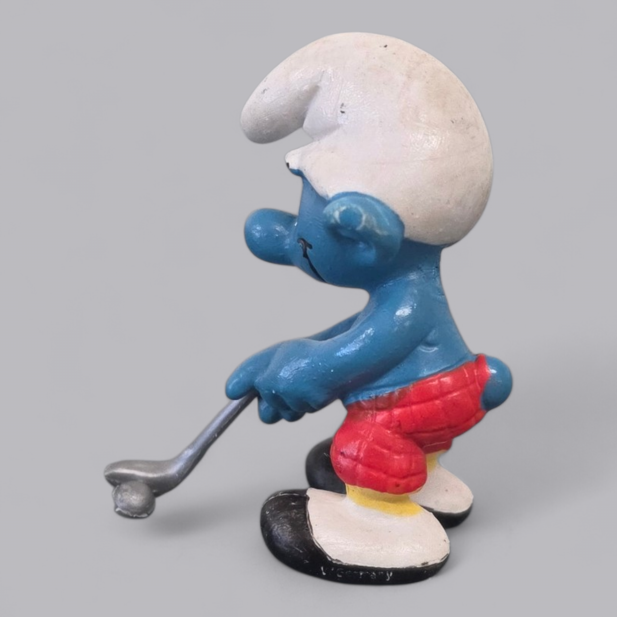 Schleich Schlumpf "Golfer" – Klassische Sammlerfigur