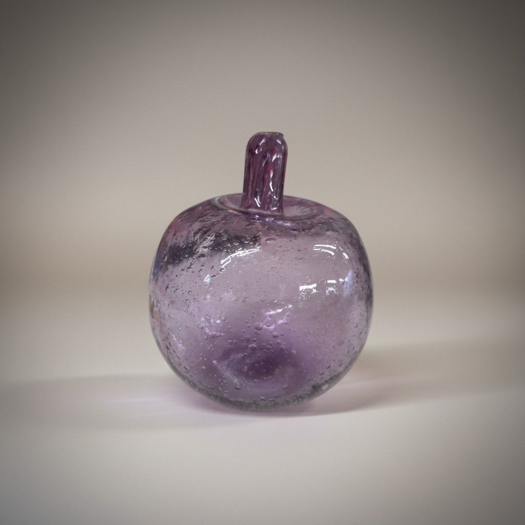 Handgefertigter Deko-Apfel aus Glas