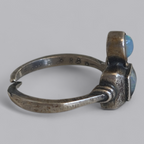 Vintage Silberring mit Opalen 800 Silber
