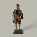 Handgeschnitzte Bürgi Originalfigur in historischer Tracht
