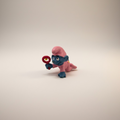 Schlumpf Baby mit Rassel – Vintage Sammlerfigur