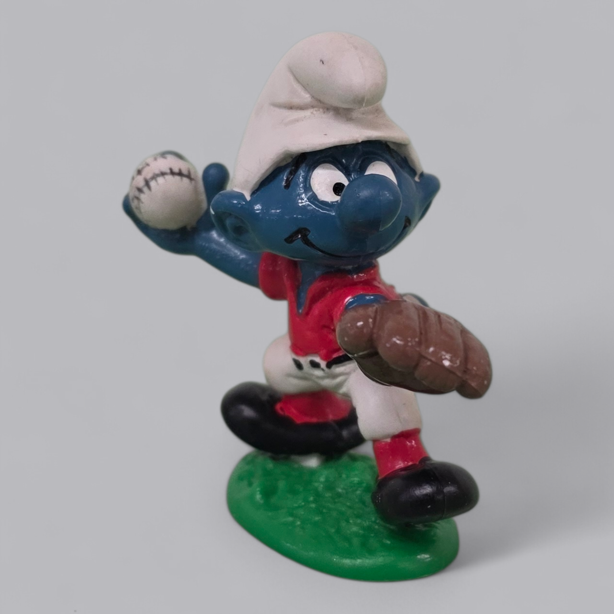 Schlumpf Sammelfigur Baseball-Werfer (Peyo)