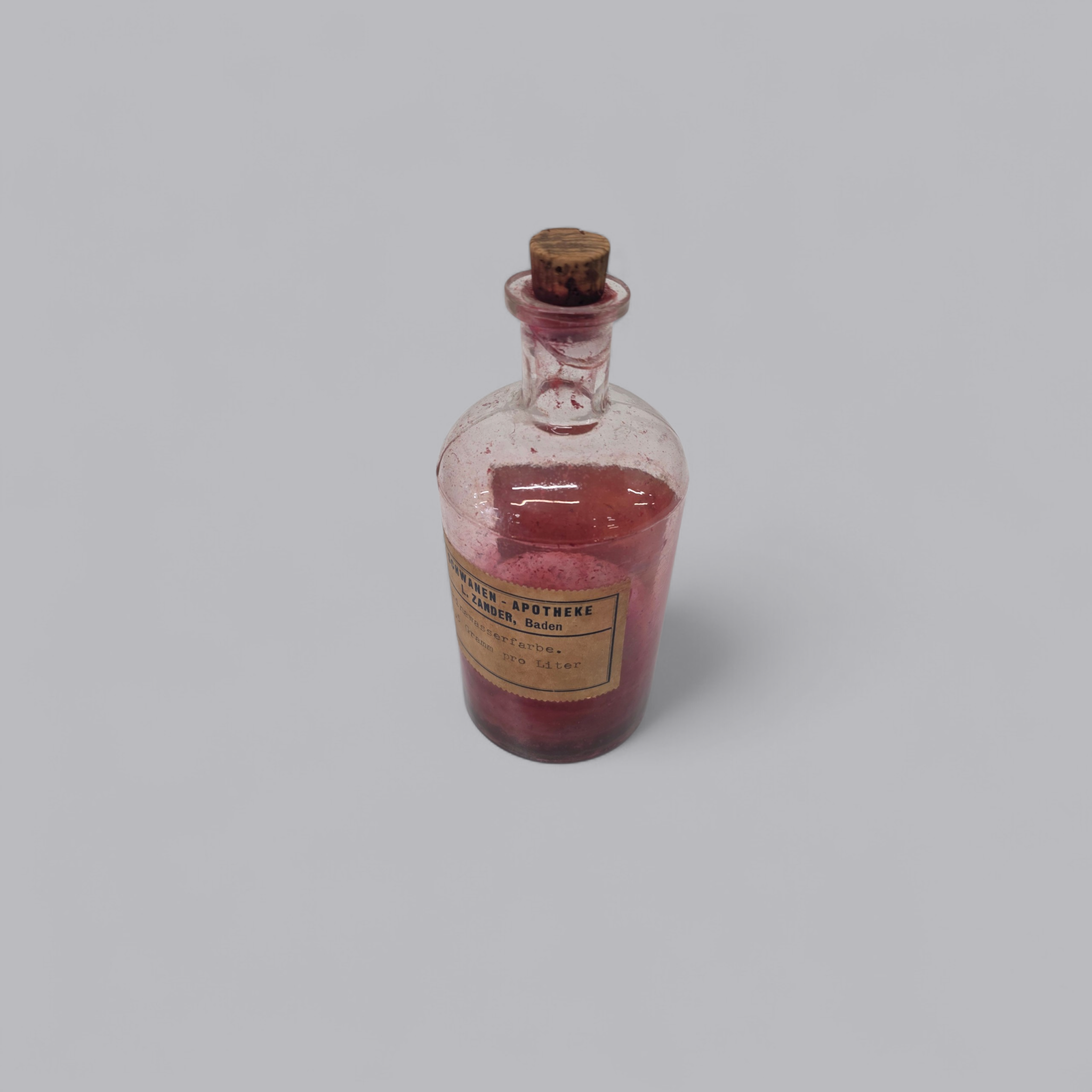 Historische Apothekerflasche Schwanen-Apotheke Baden