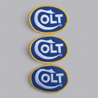 Authentisches Marken-Statement: Bestickter Colt Logo Aufnäher