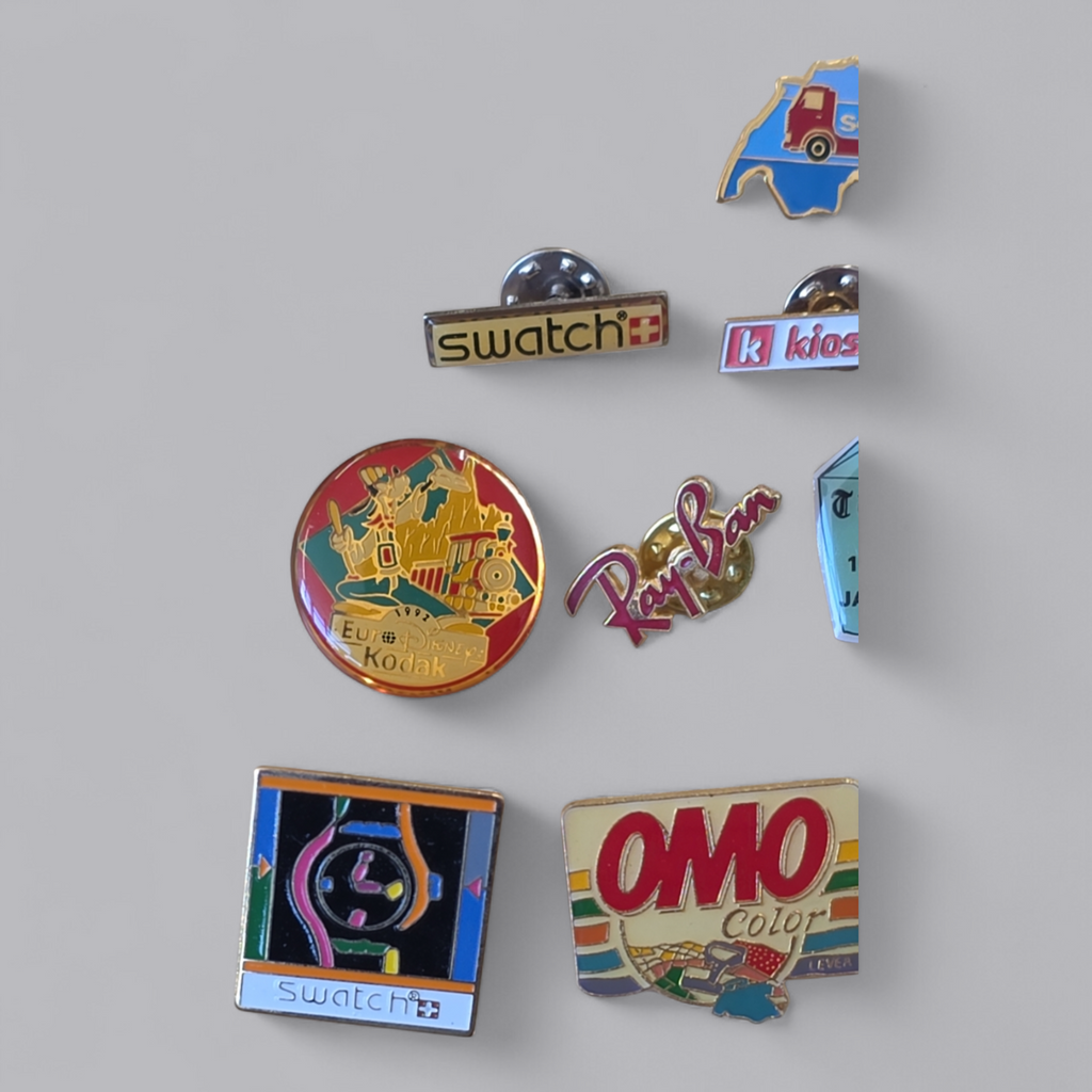 Vintage Brand & Corporate Design Pin Set 13-teilig