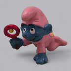 Schlumpf Baby mit Rassel – Vintage Sammlerfigur