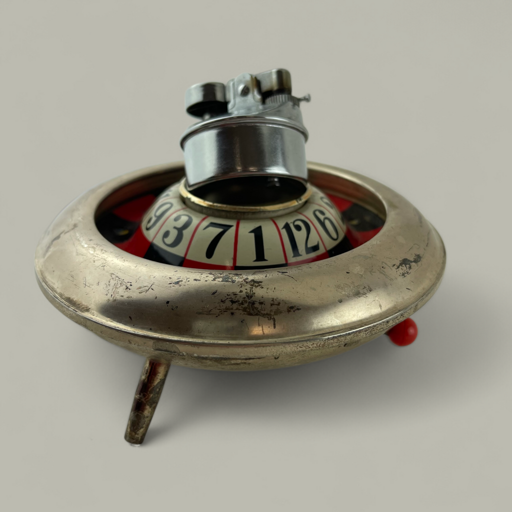 Vintage Roulette-Tischfeuerzeug der Marke Monte Carlo