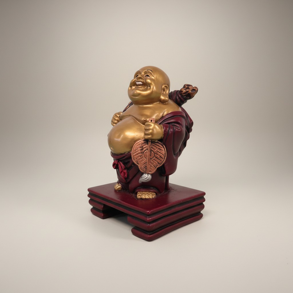 Lachender Buddha (Hotei) – Dekorative Glücksfigur