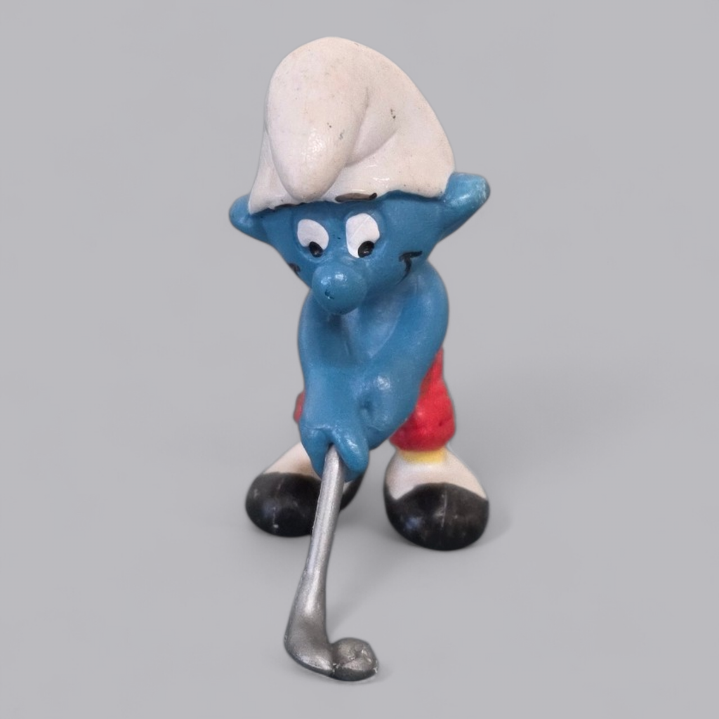 Schleich Schlumpf "Golfer" – Klassische Sammlerfigur