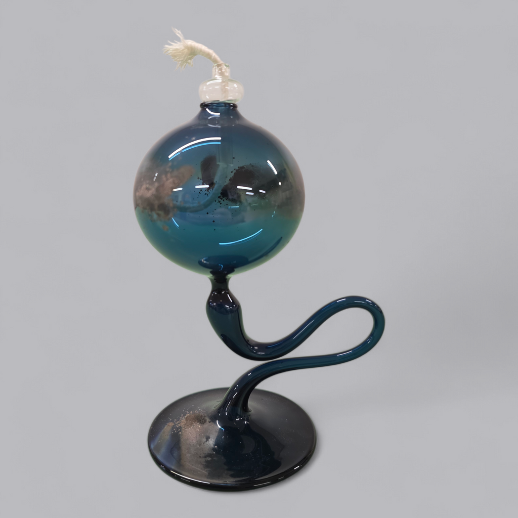 Design-Öllampe aus Glas – Kunstvolles Unikat