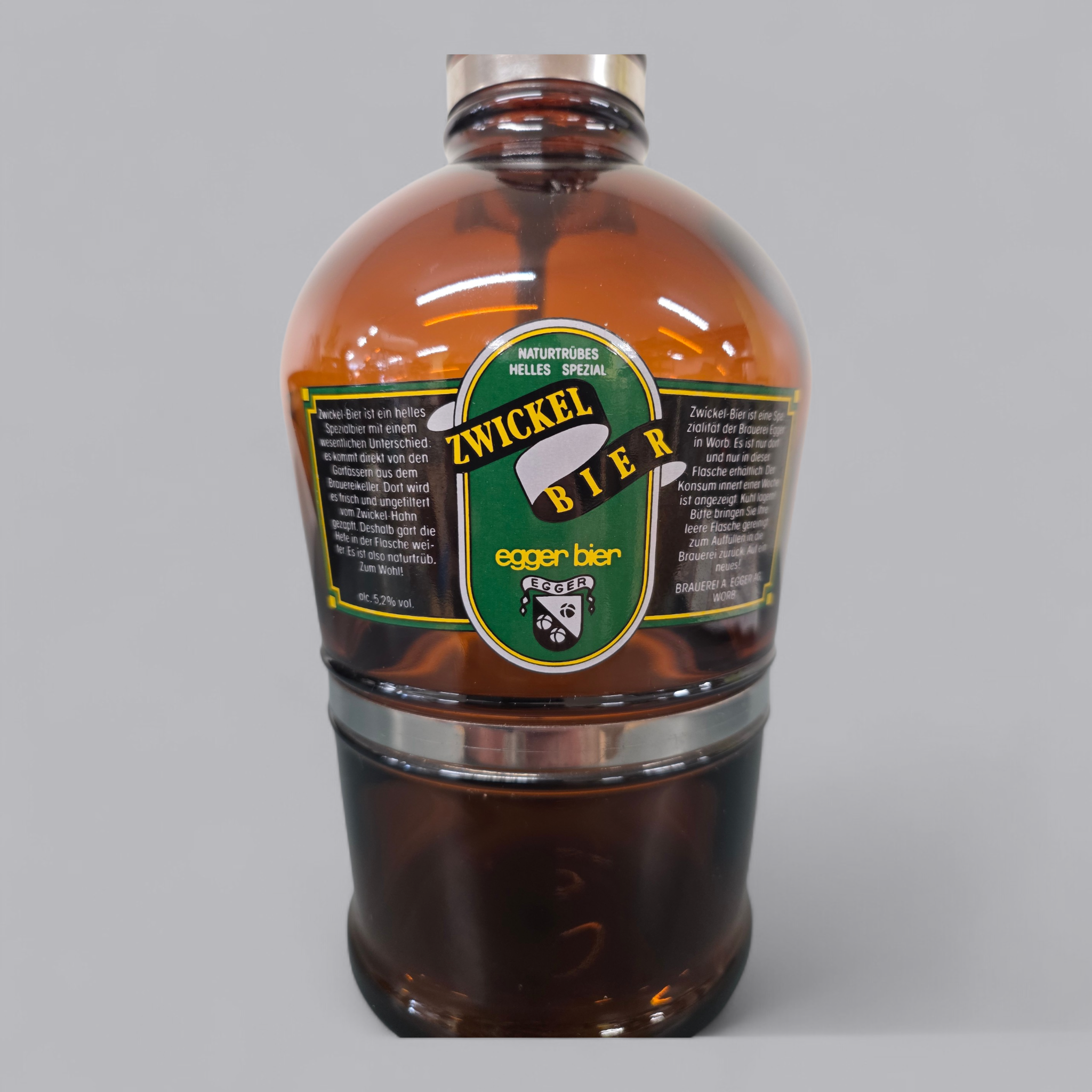 Klassische Zwickel Bierflasche – Braun-Glas mit Bügelverschluss & Metallgriff
