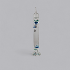 Maritimes Farbspiel: Grosses Galileo-Thermometer in Grün-Blau