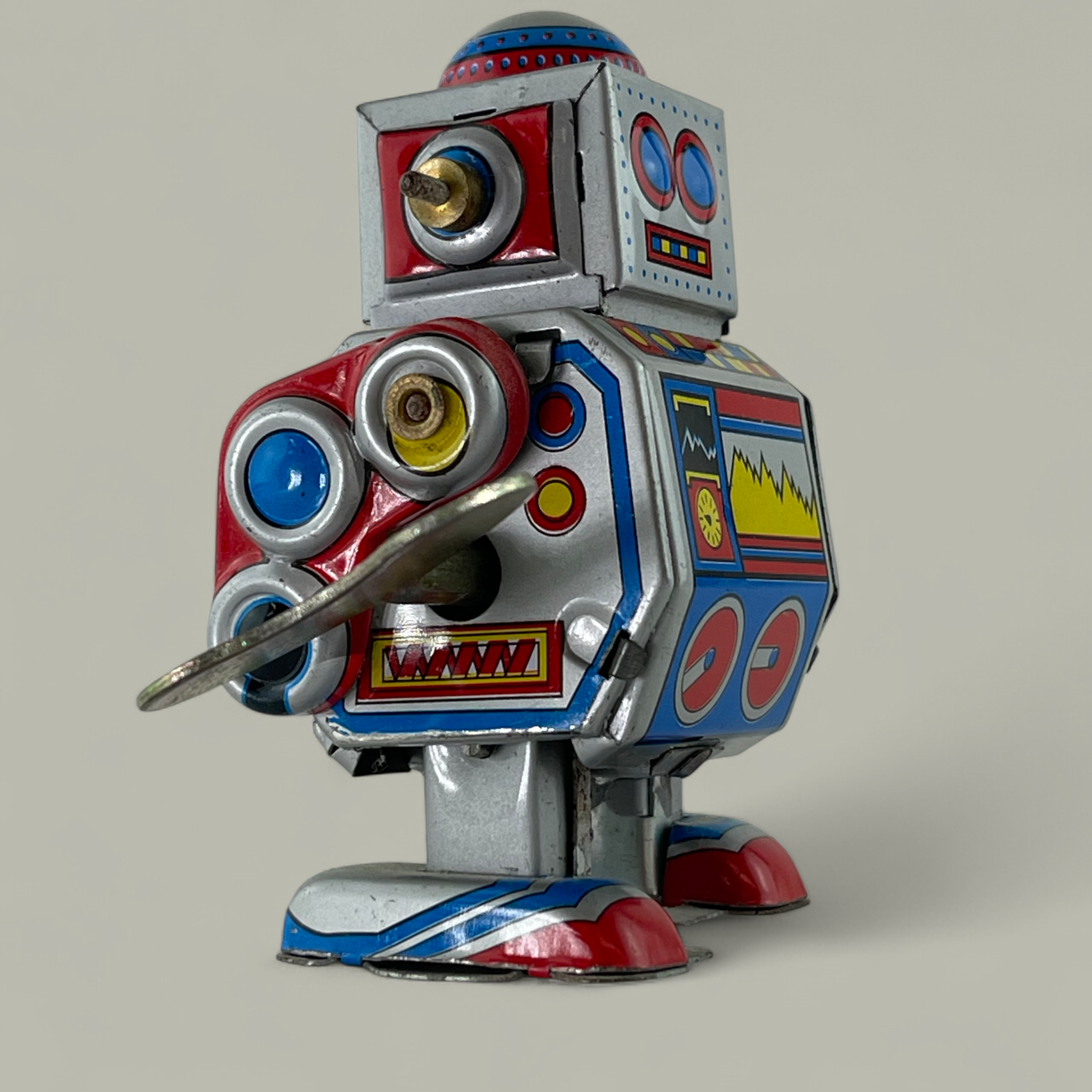 Nostalgischer Blechroboter für Sammler
