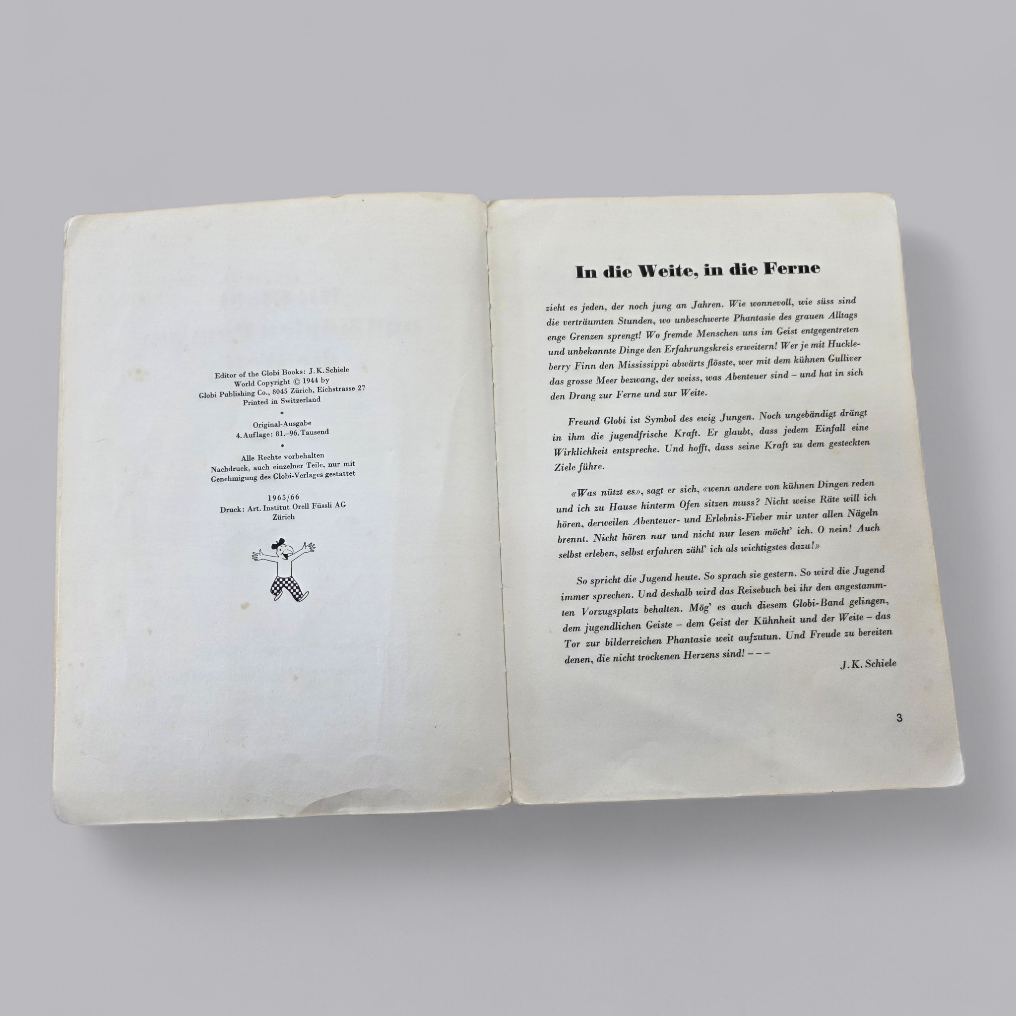 Antikes Globi Buch – Mit Globi und Käpten Pum um die Welt