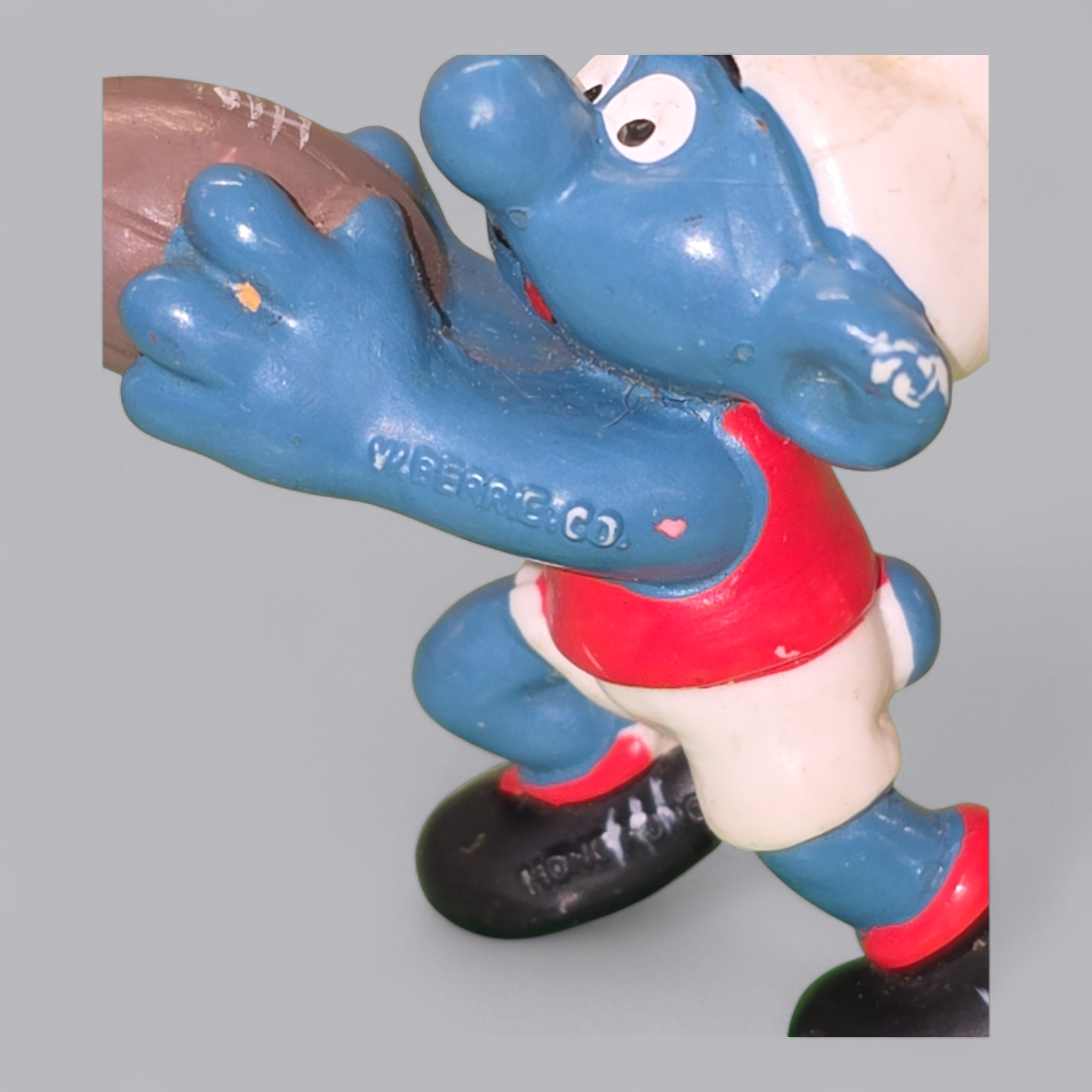 Schlumpf Rugby-Spieler – Vintage Sammlerfigur