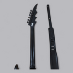 Firewood E-Gitarre – Aggressives Design in Matt-Schwarz