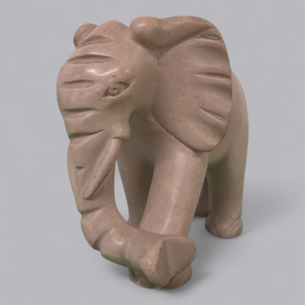 Handgefertigte Elefanten-Skulptur aus Naturstein