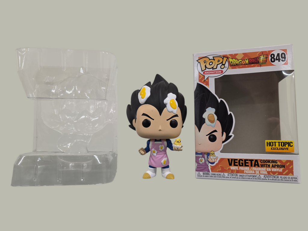 Funko Pop! – Vegeta Cooking with Apron (Dragon Ball Super #849) – Hot Topic Exclusive