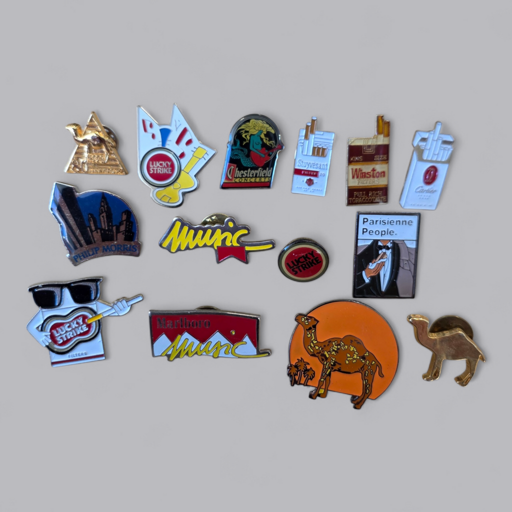 Nostalgisches Pin Set Tabakwaren 14-teilig