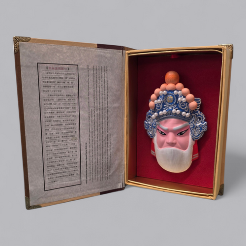 Chinesische Peking-Oper Maske in Schmuckschatulle