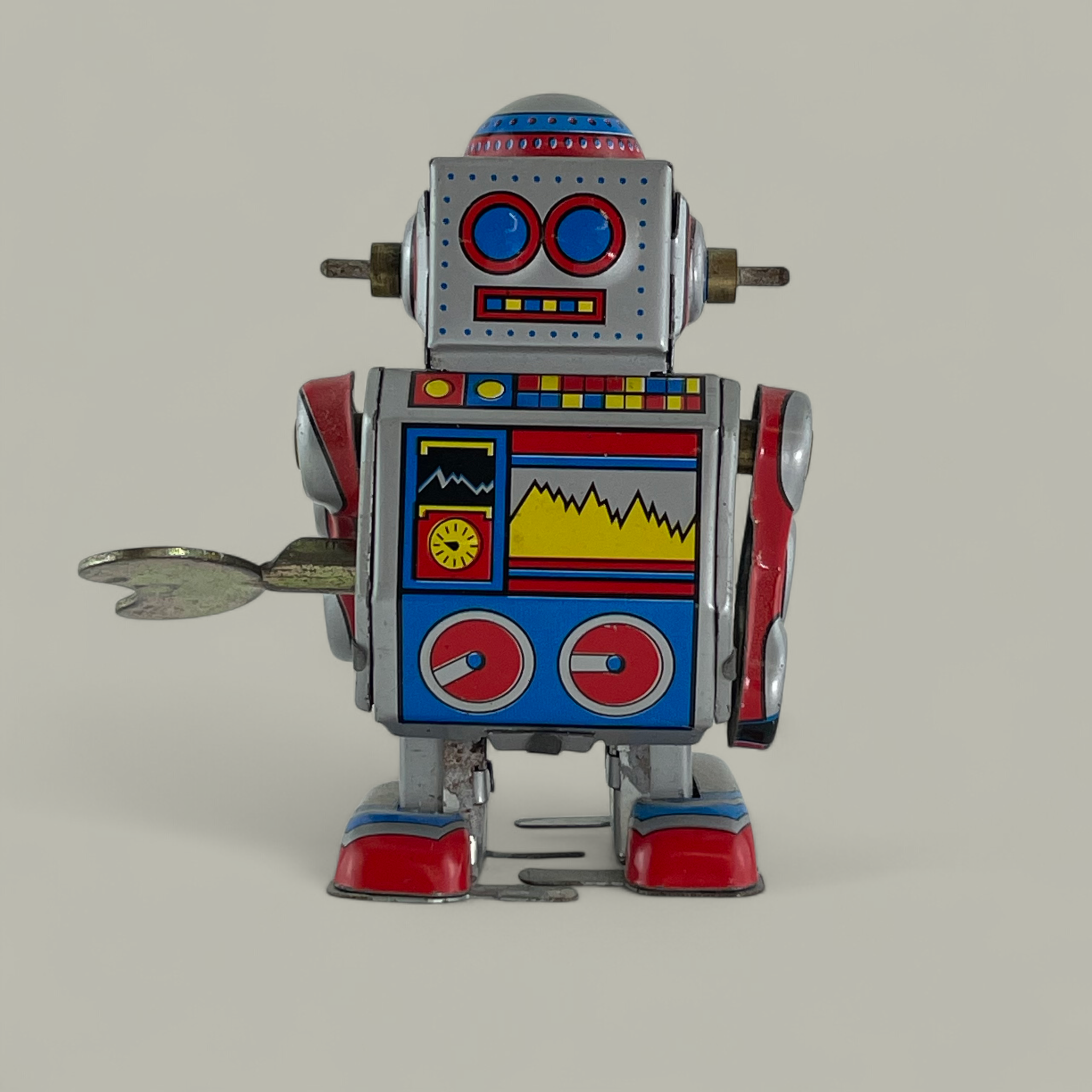 Nostalgischer Blechroboter für Sammler
