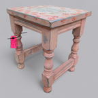 Upcycling Beistelltisch im verspielten Vintage Shabby Chic Stil