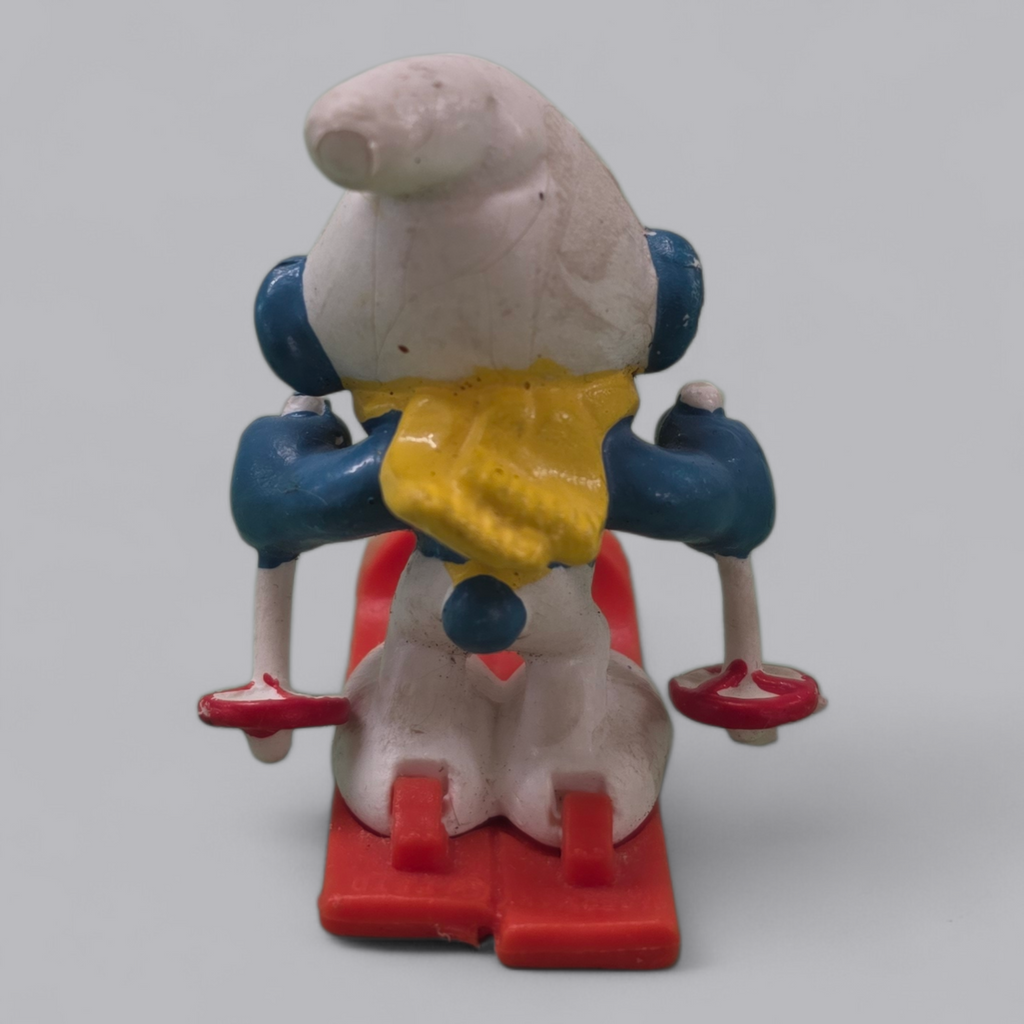 Schlumpf Skifahrer – Vintage Sammlerfigur