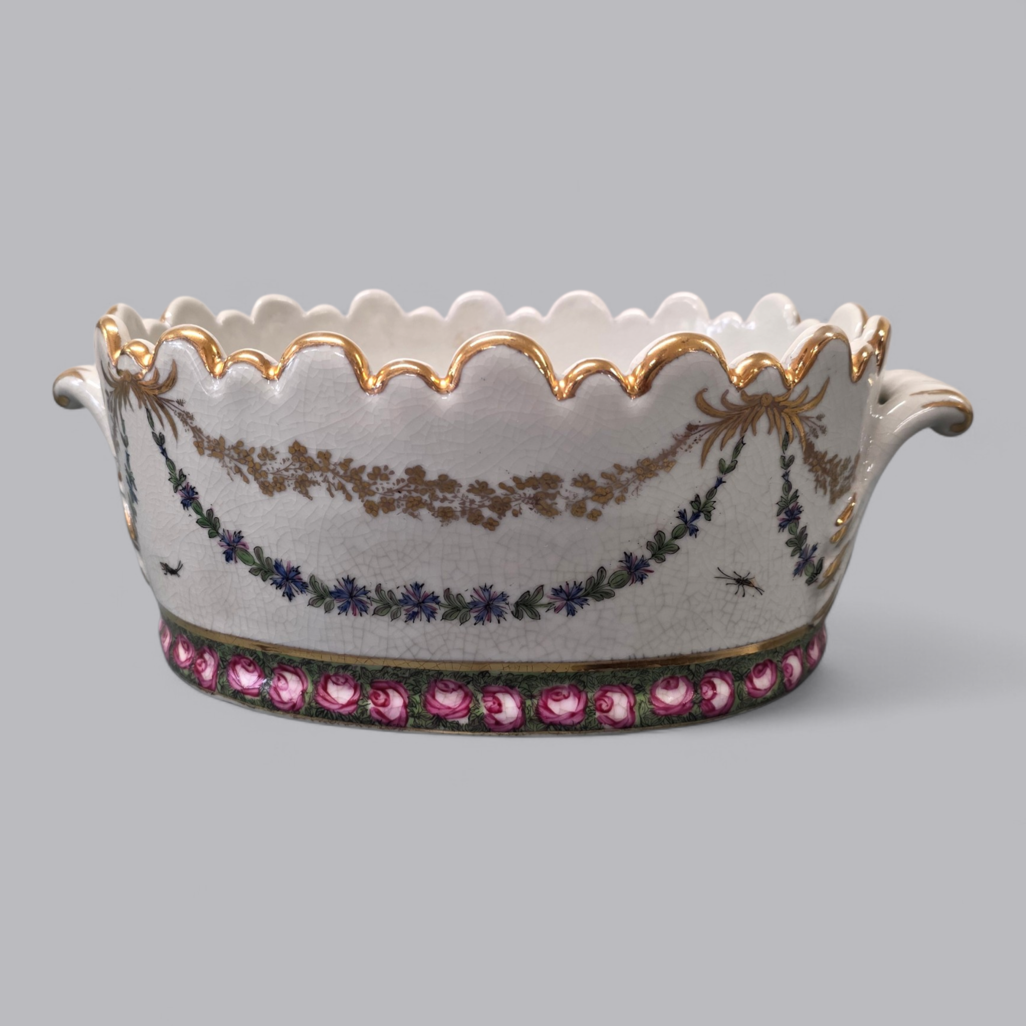 Design Jardiniere Cristine Cano handbemalt by Nelson