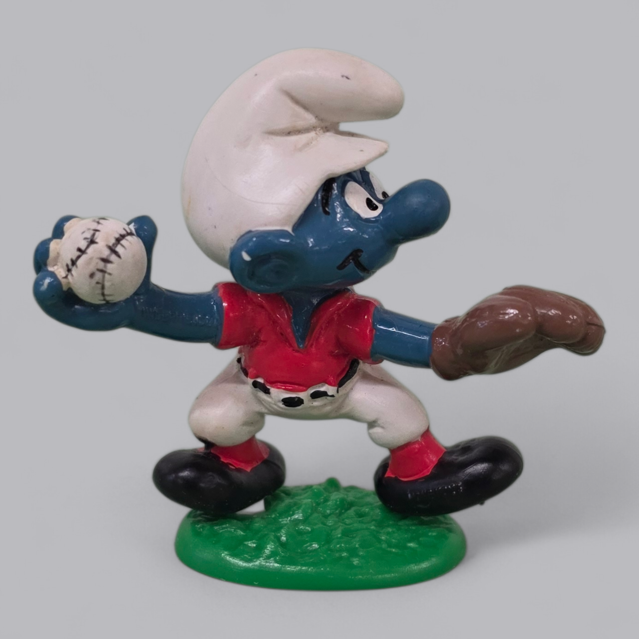 Schlumpf Sammelfigur Baseball-Werfer (Peyo)
