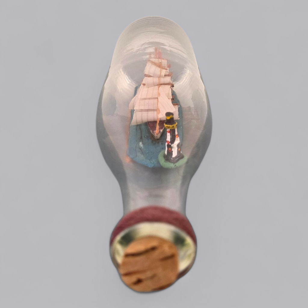 Klassisches Buddelschiff – Dreimaster in Glasflasche