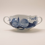 Meissen Porzellan Suppentasse Blaue Orchidee – Handbemalte Eleganz