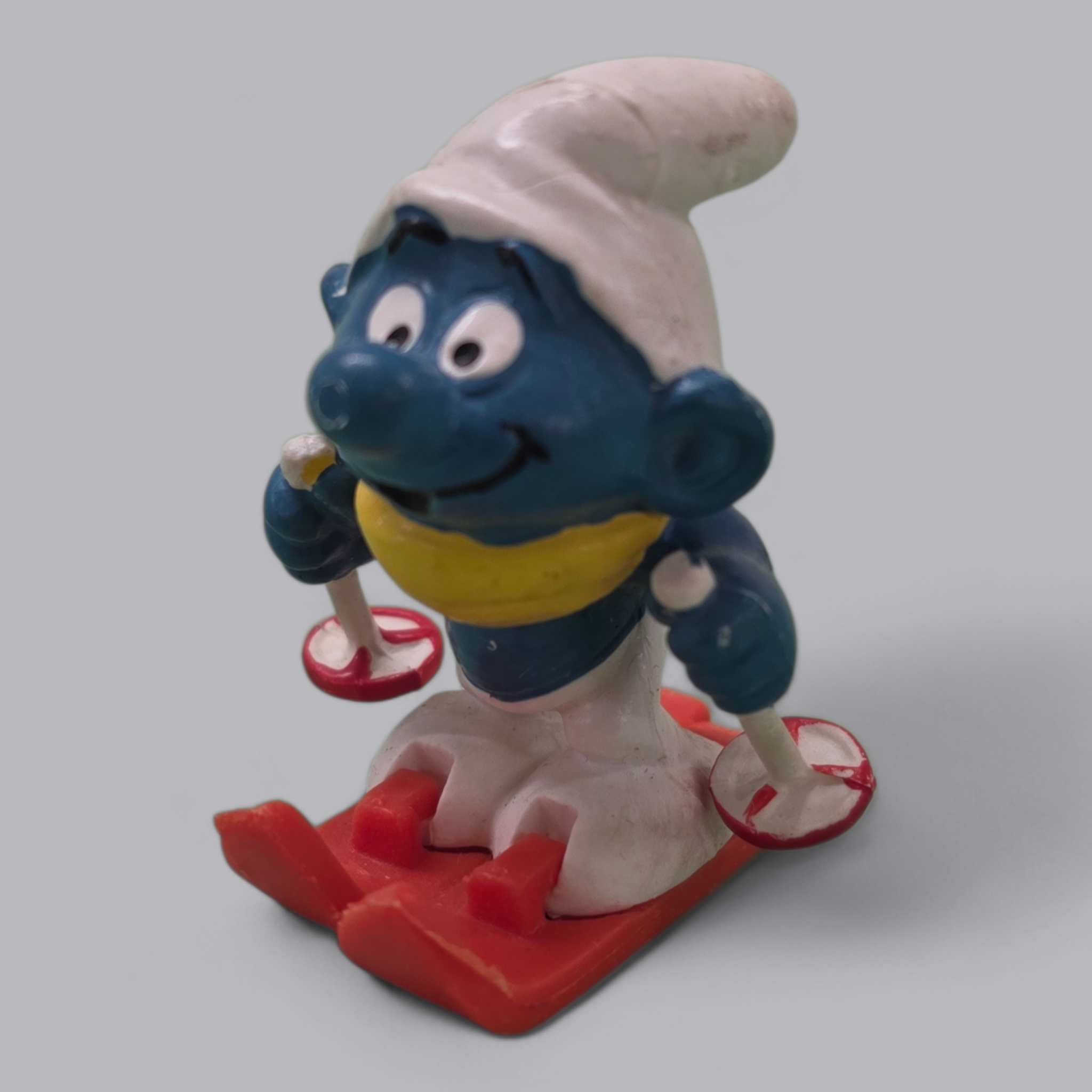 Schlumpf Skifahrer – Vintage Sammlerfigur