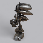 Sonic the Hedgehog Skulptur aus recyceltem Altmetall