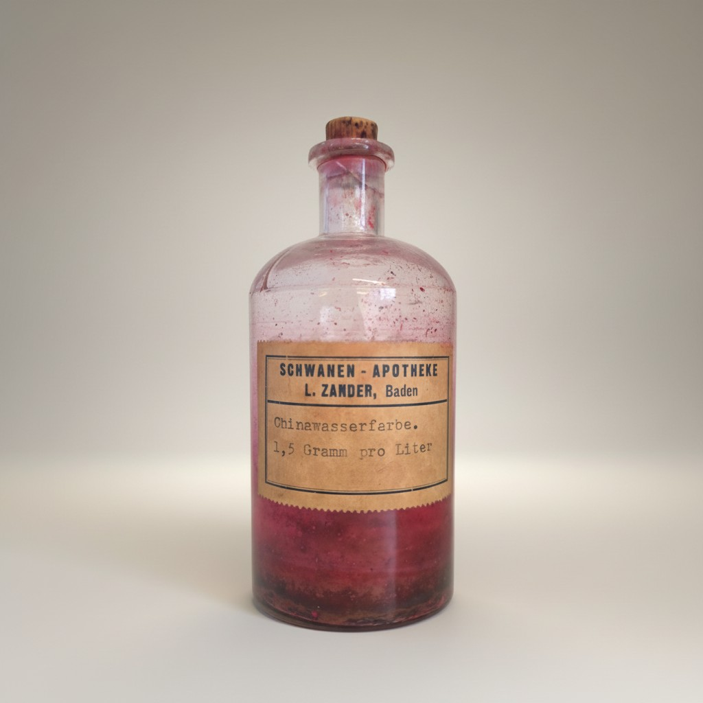 Historische Apothekerflasche Schwanen-Apotheke Baden
