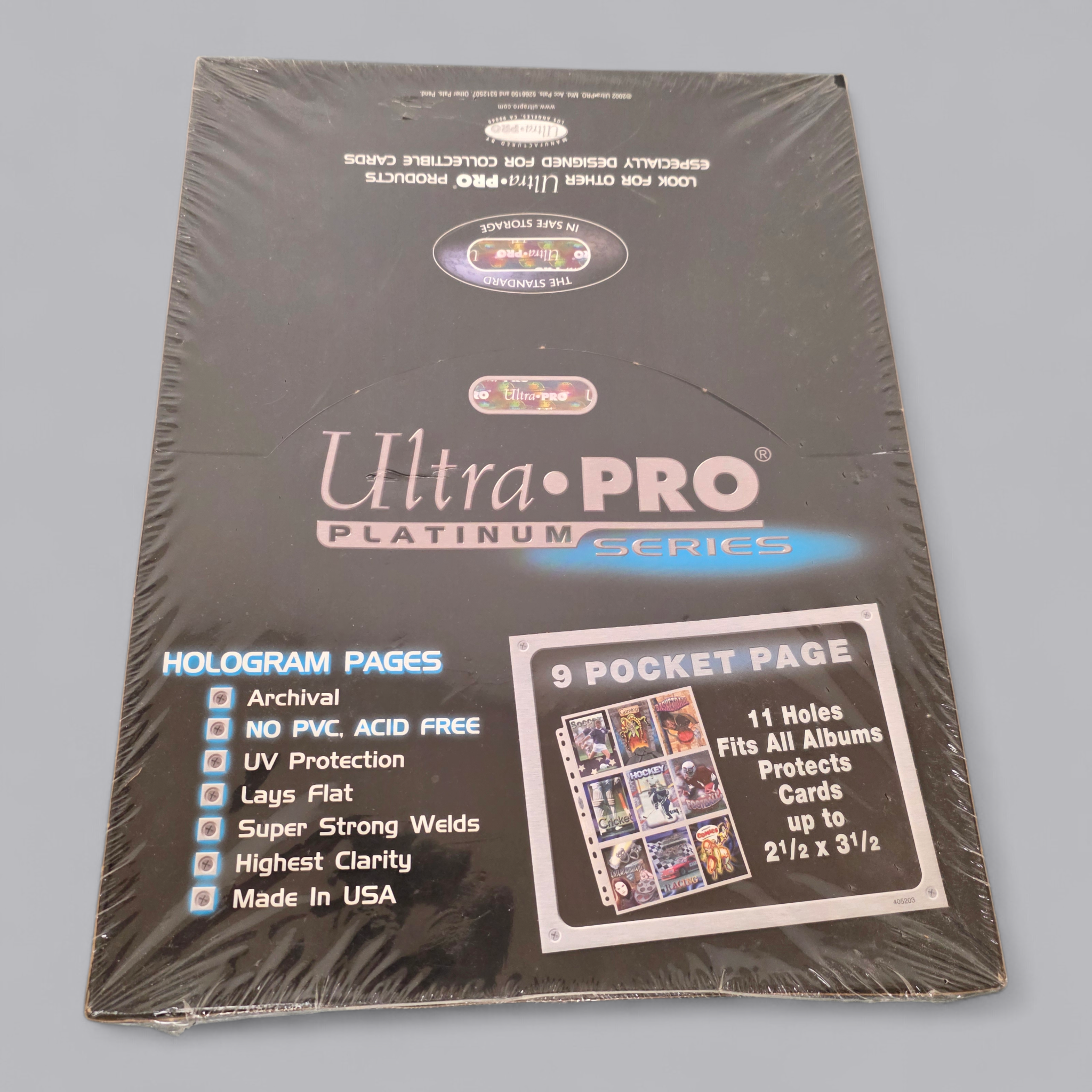 Ultra-PRO Platinum Card Sleeves 9 Pocket Page (100er Pack OVP)