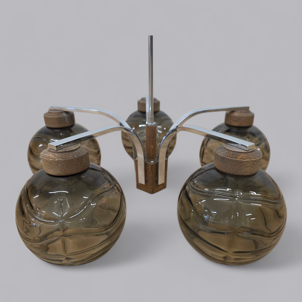 Vintage 5-flammige Hängelampe – Space Age Design