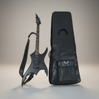 Firewood E-Gitarre – Aggressives Design in Matt-Schwarz