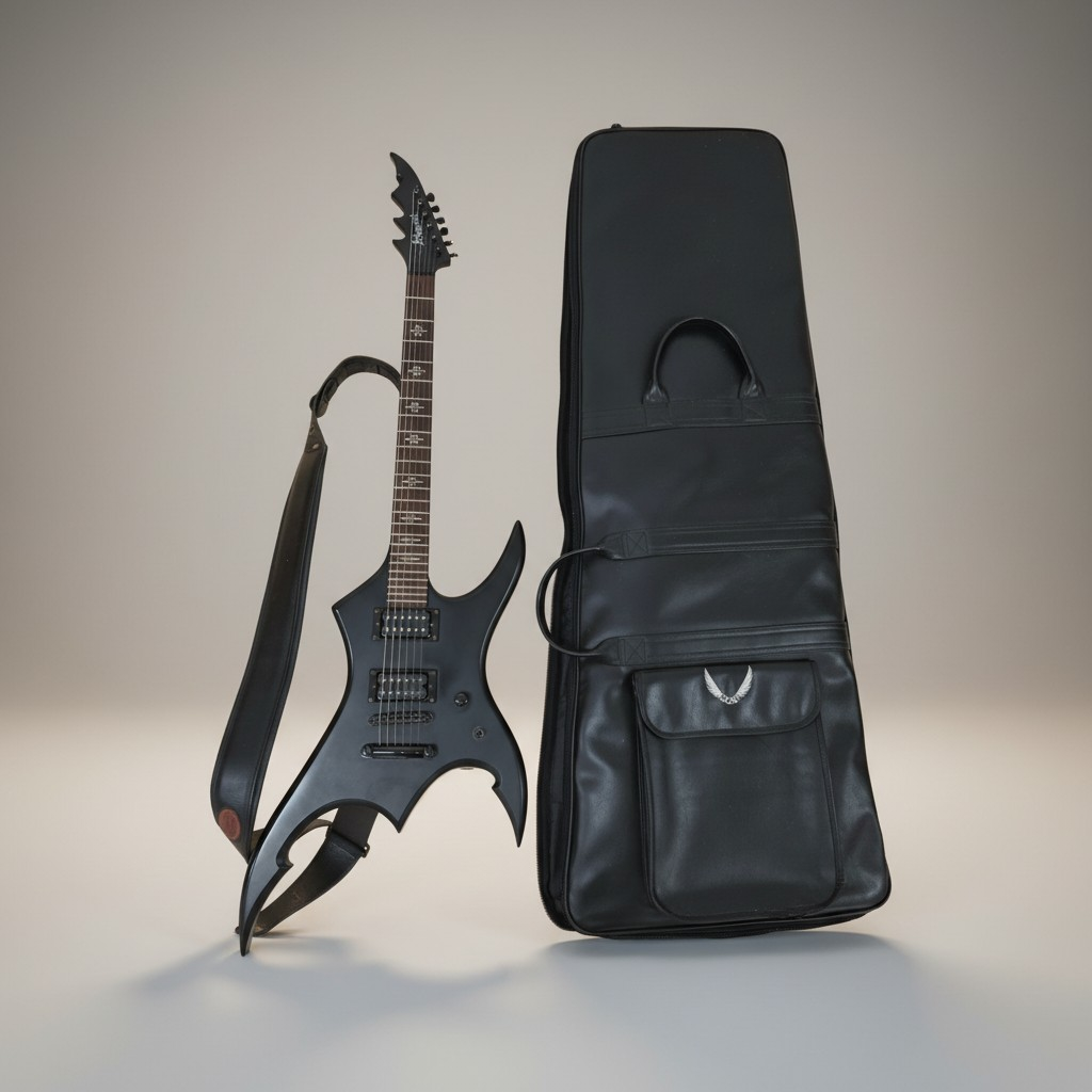 Firewood E-Gitarre – Aggressives Design in Matt-Schwarz