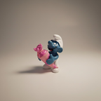 Schlumpf mit Schultüte – Vintage Sammlerfigur