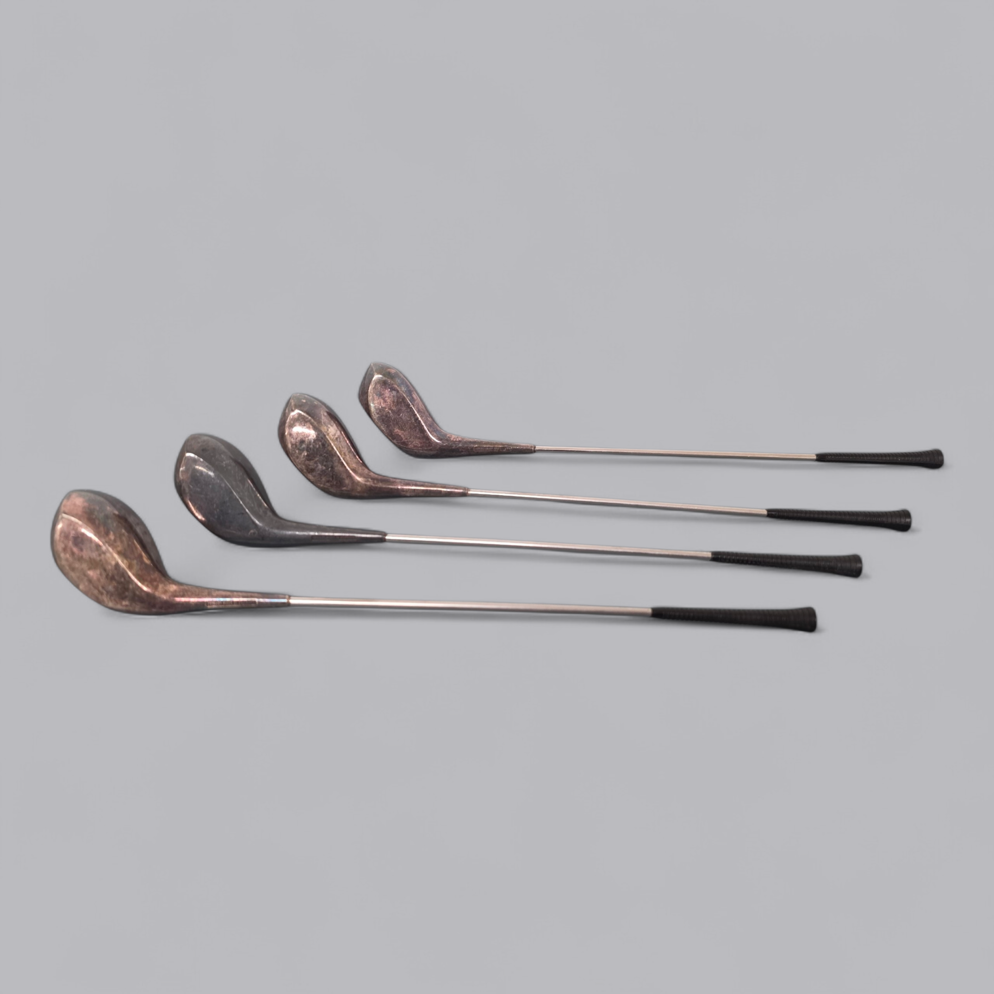 Vintage Mini Golfschläger Set – Frigast Denmark – Versilberte Sammlerstücke