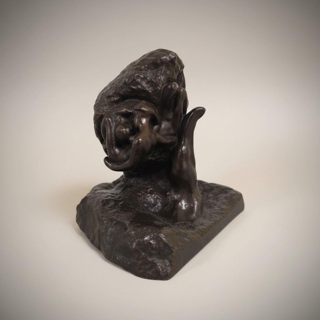 Ausdrucksvolle Bronze Replika im Rodin Stil