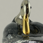 Skulptur Ente – Schwarz-Weiss Dekor