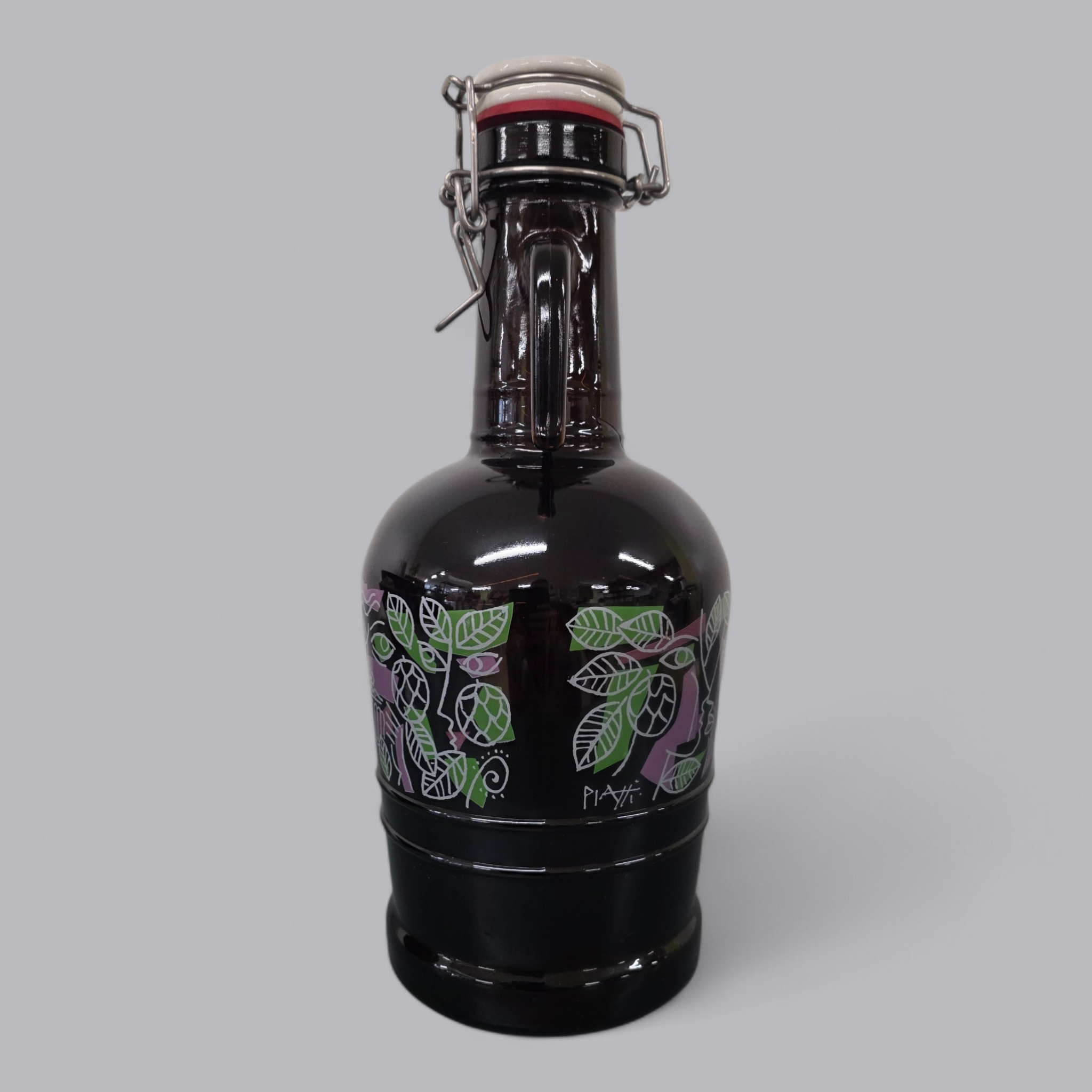 Traditionelle Baarer Bierflasche – Braunglas mit Bügelverschluss & Vintage-Design